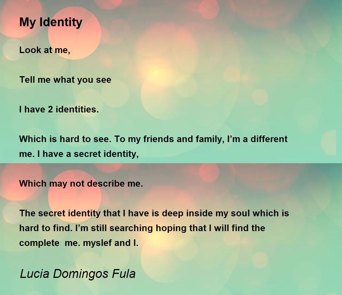 My Identity And Identity