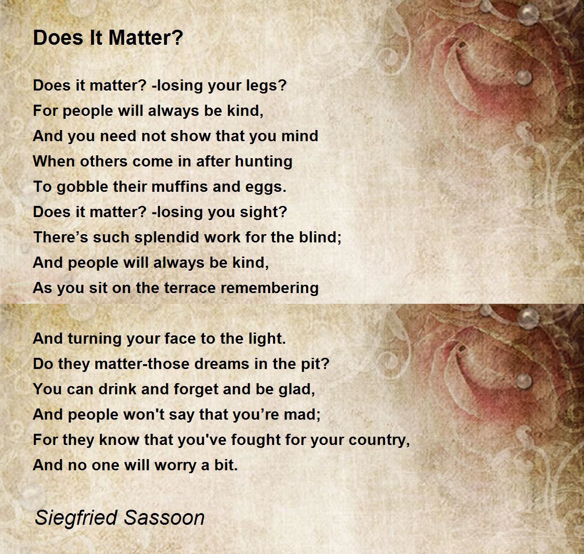 How to die poem by siegfried sassoon analysis