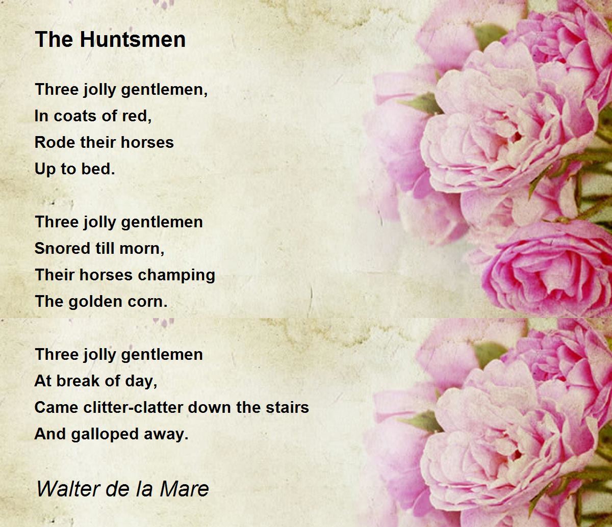 The Huntsmen Poem by Walter de la Mare - Poem Hunter