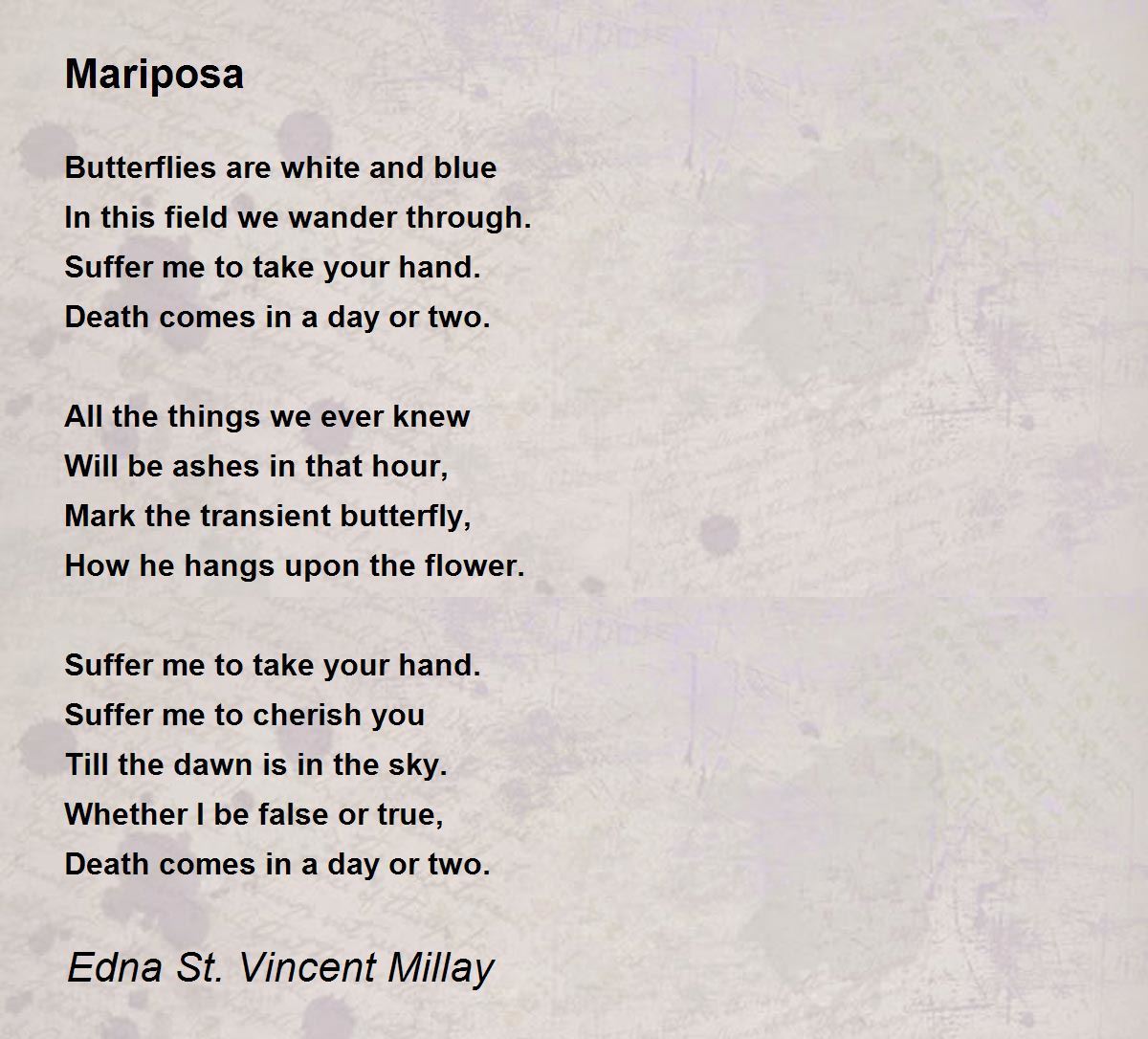 What lips my lips have kissed analysis