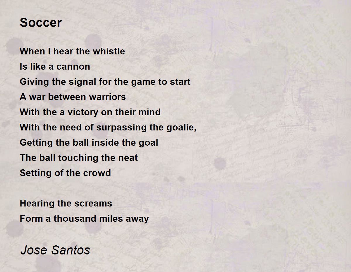 Poems About A Soccer Ball 35