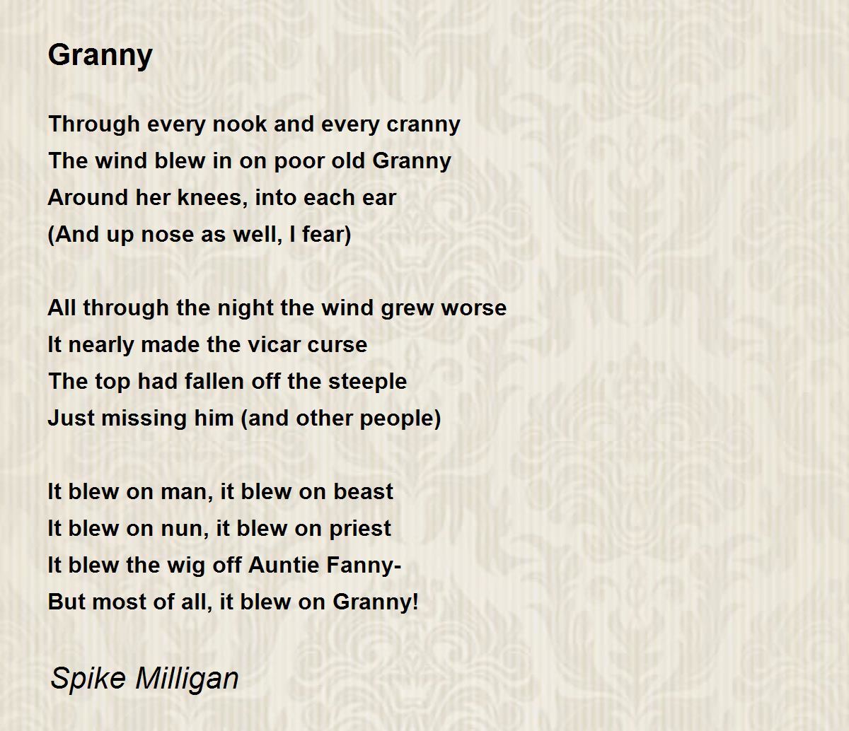 Poem For Granny 72