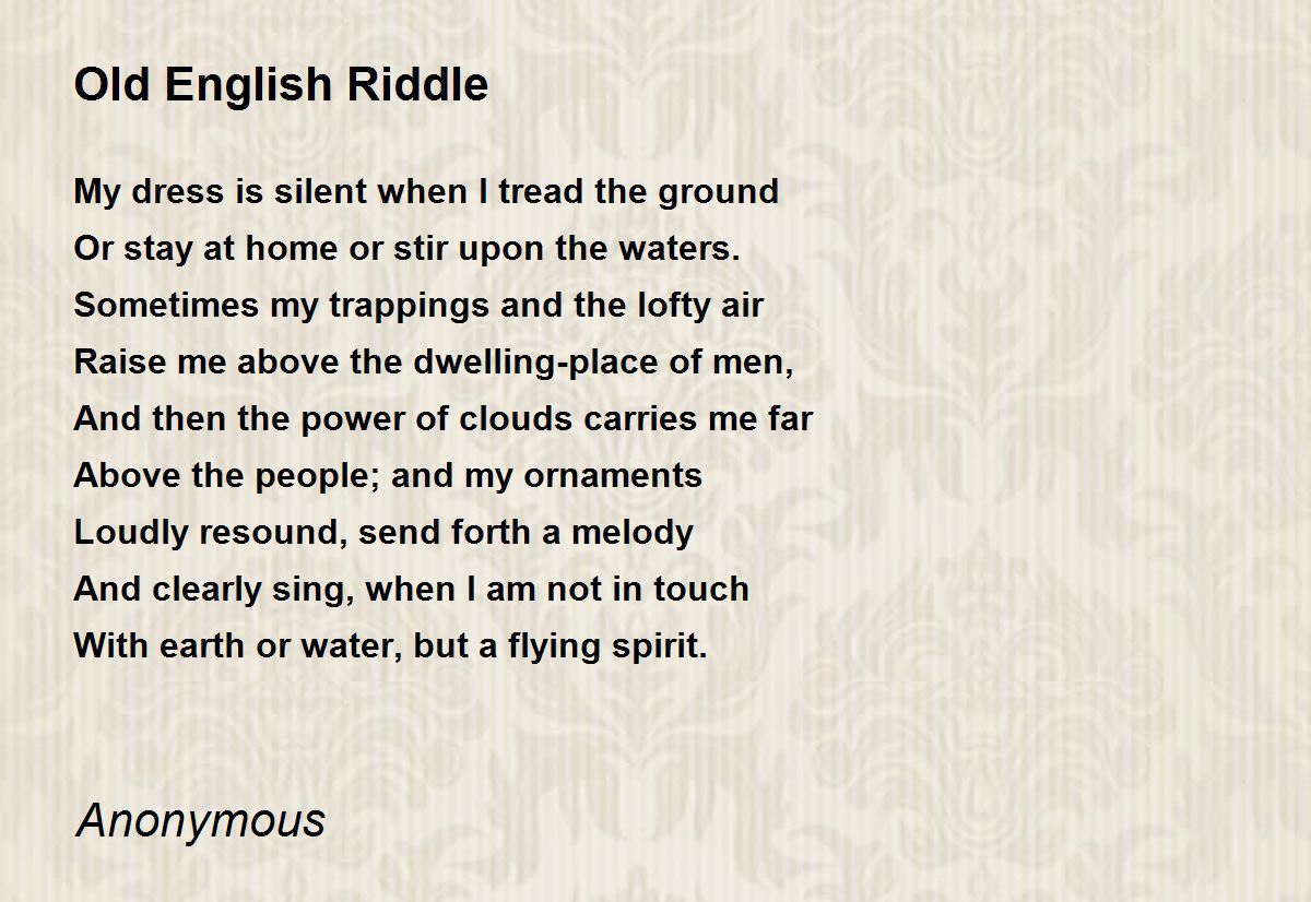 Short anglo-saxon poems image