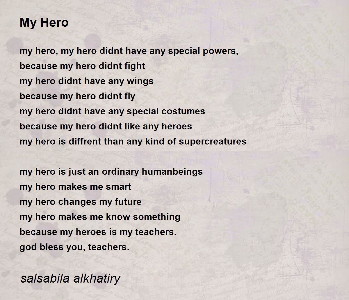 My hero is essay