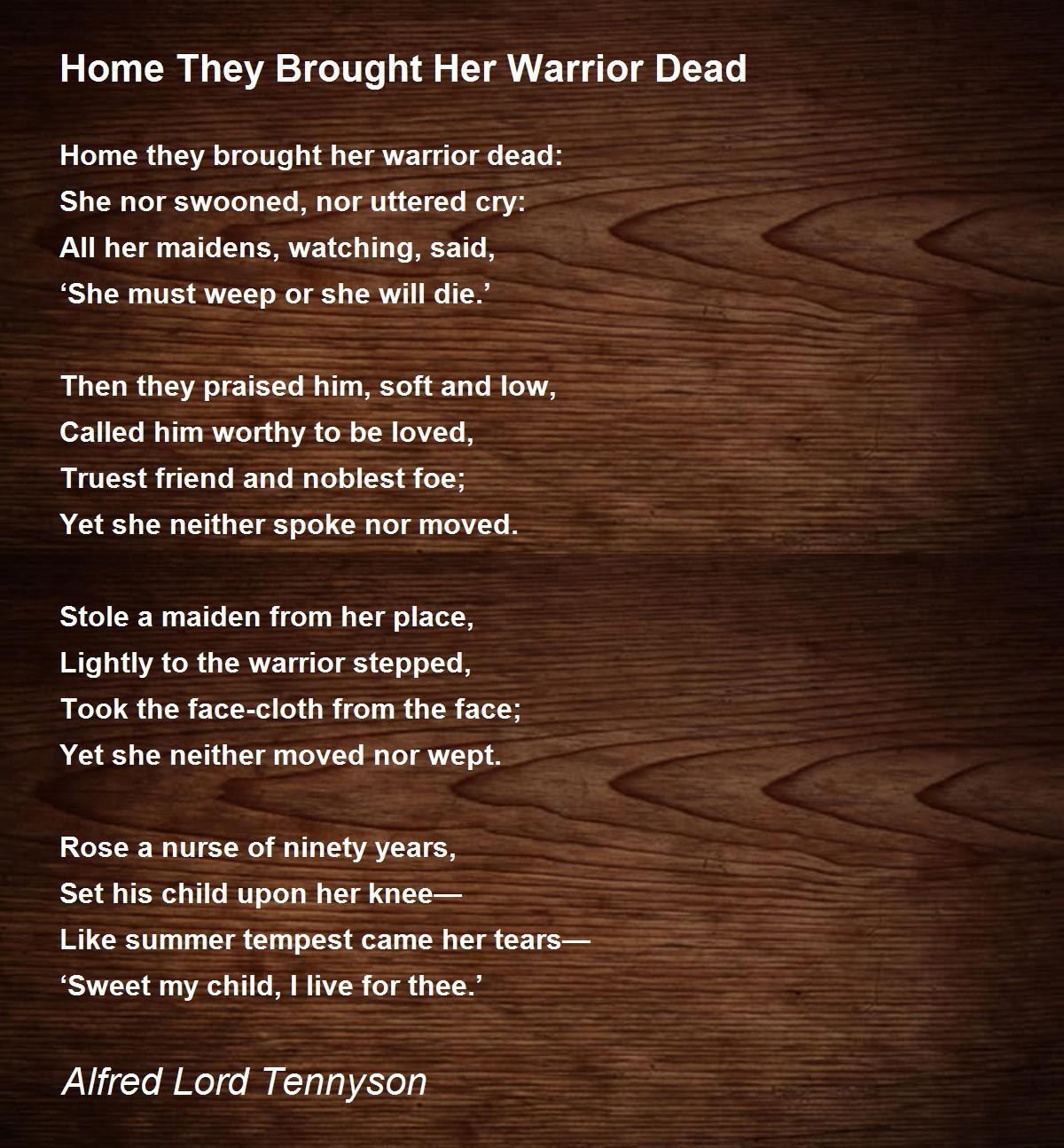 An Old Soldier Dies Poem 111
