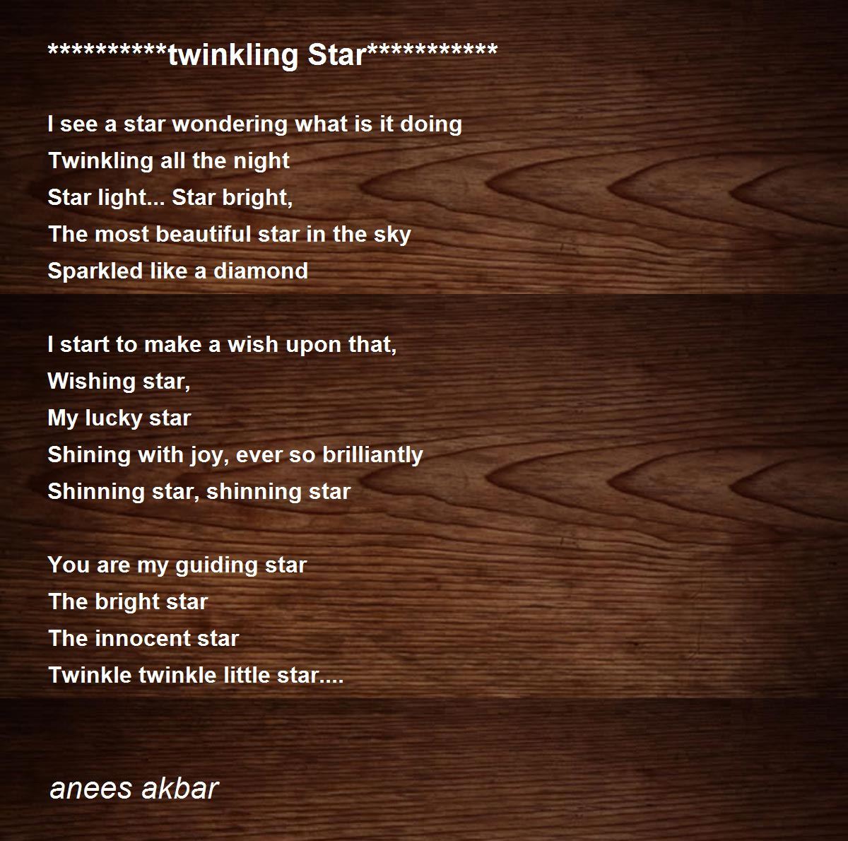Lucky Stars Poem