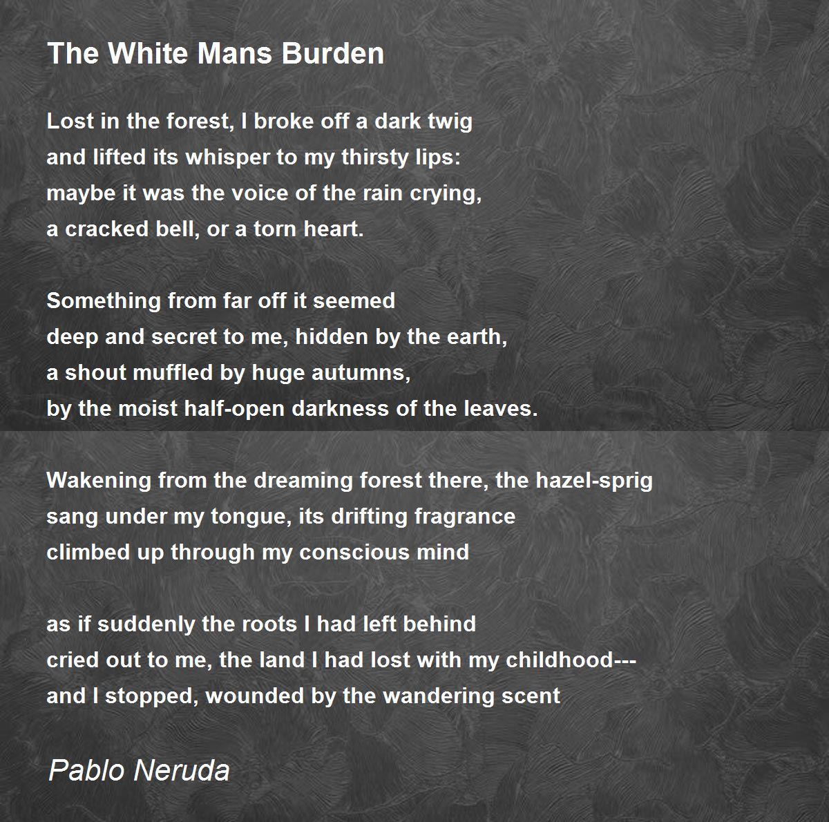 Pablo Neruda Poetry