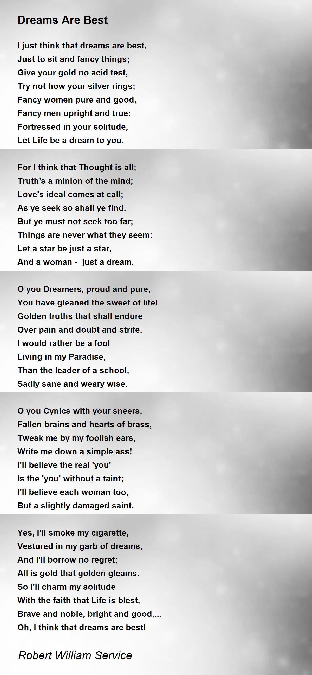Careers Poem by Robert William Service - Poem Hunter
