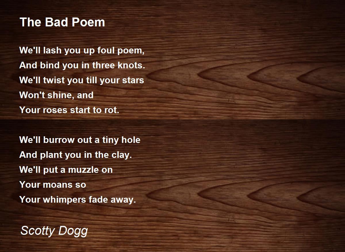 11 Examples Of Bad Poetry