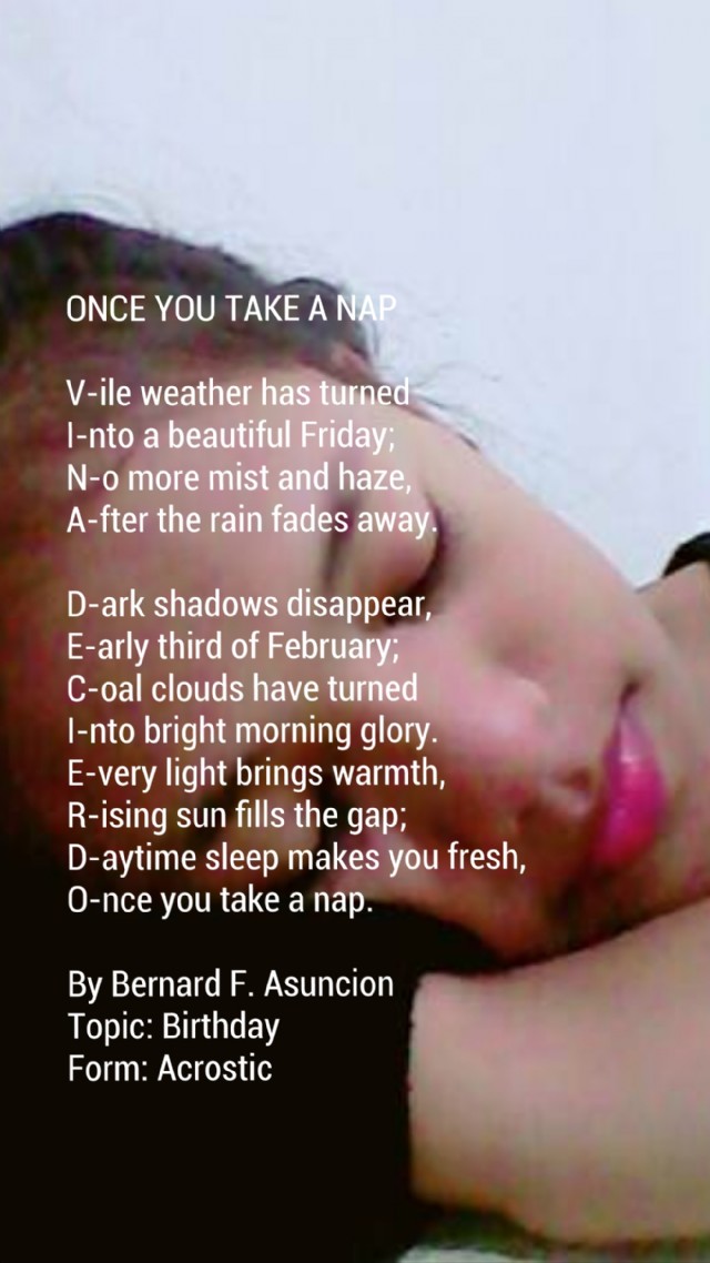 Once You Take A Nap