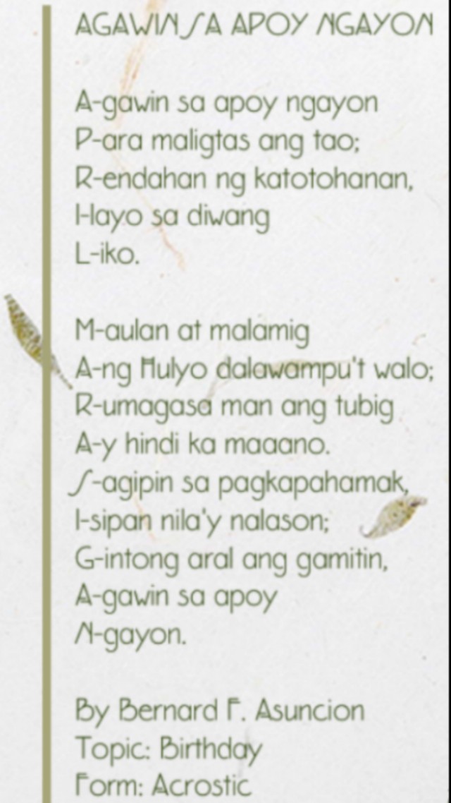 Agawin Sa Apoy Ngayon