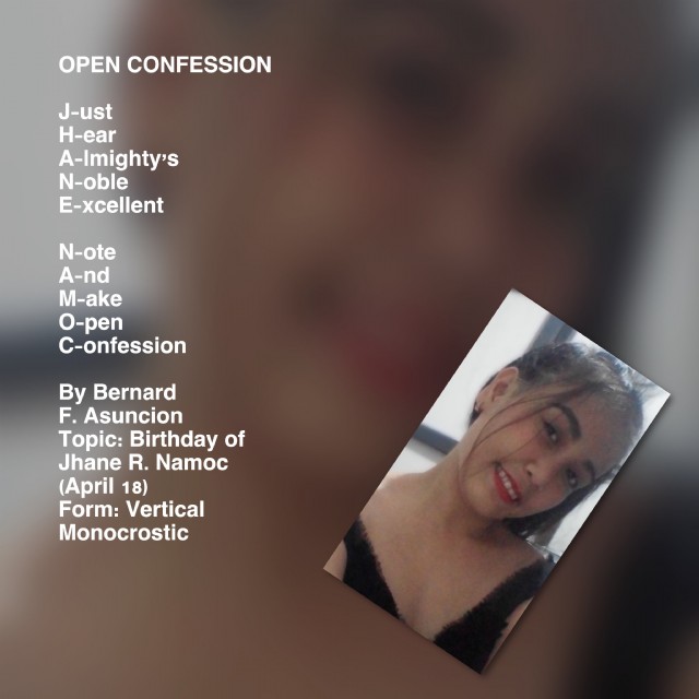 Open Confession