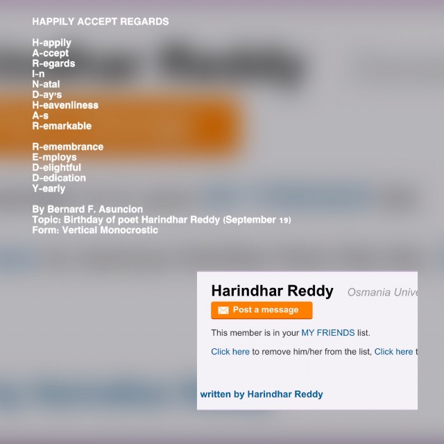 Happily Accept Regards