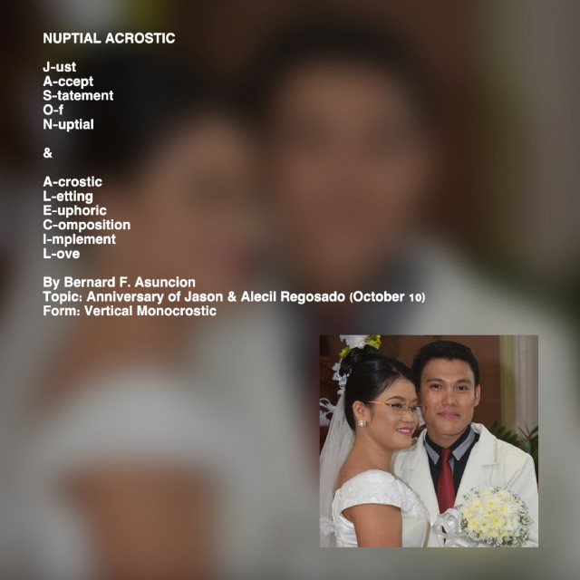 Nuptial Acrostic