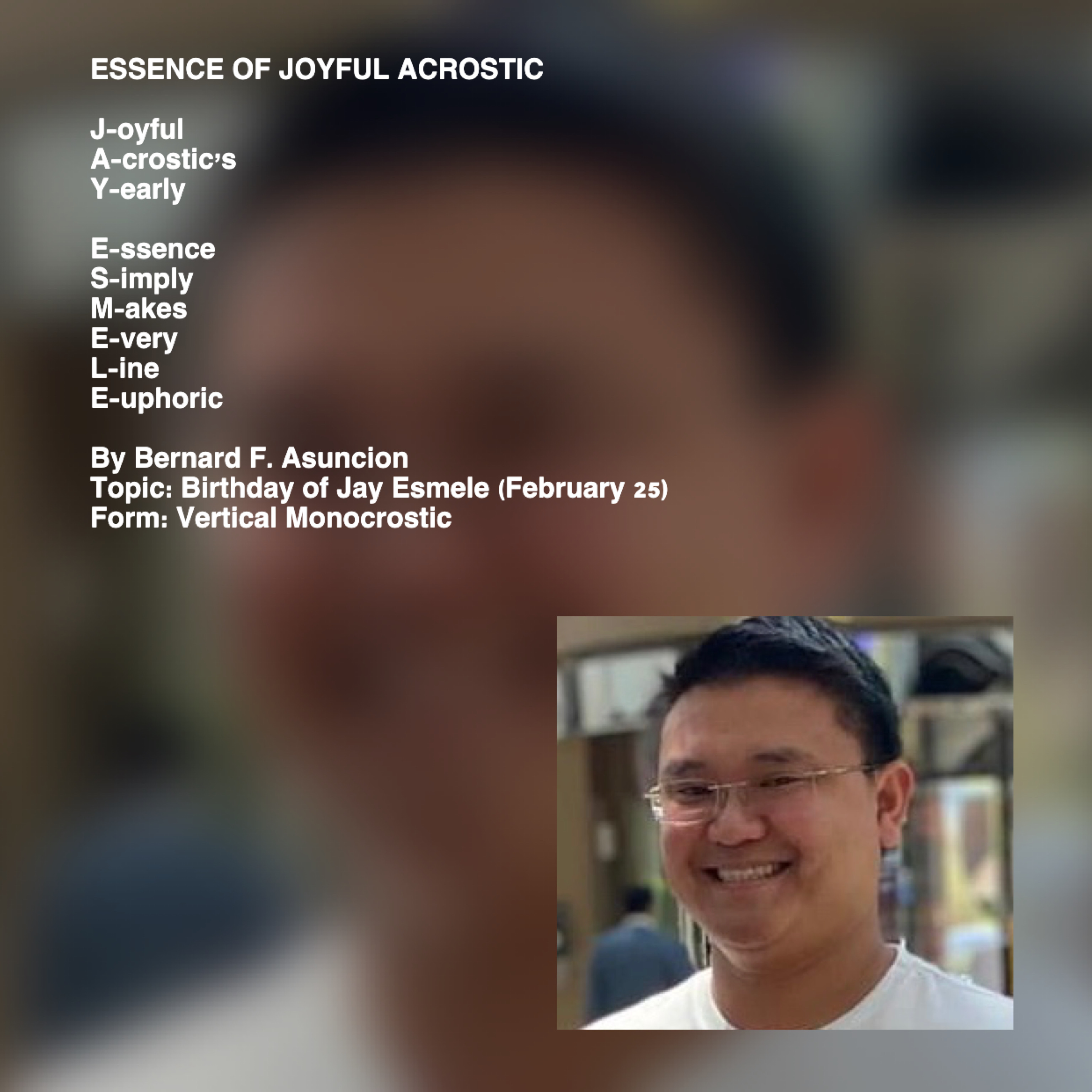 Essence Of Joyful Acrostic