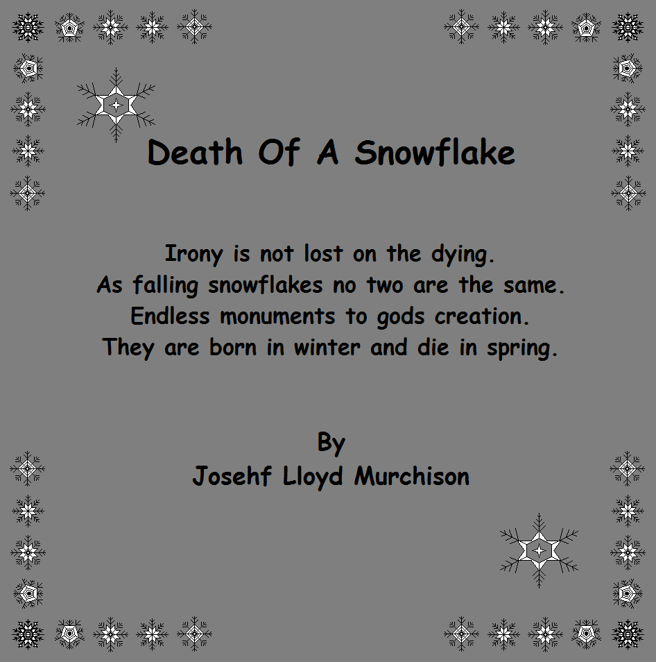 Death Of A Snowflake