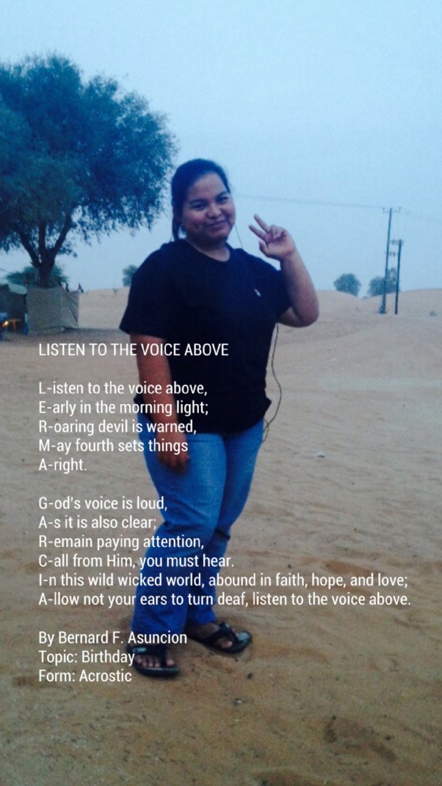 Listen To The Voice Above