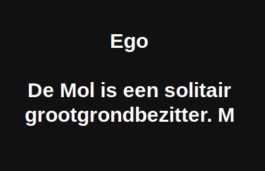 Ego...