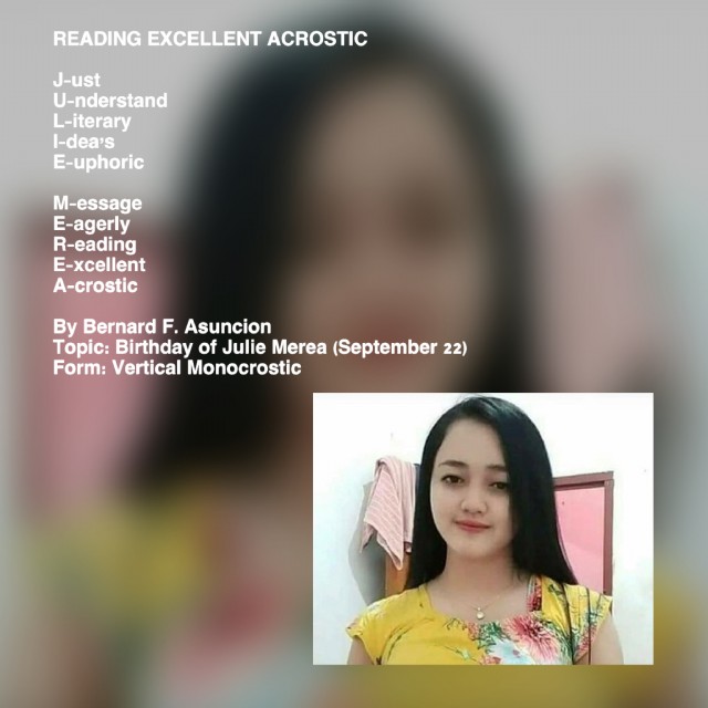 Reading Excellent Acrostic