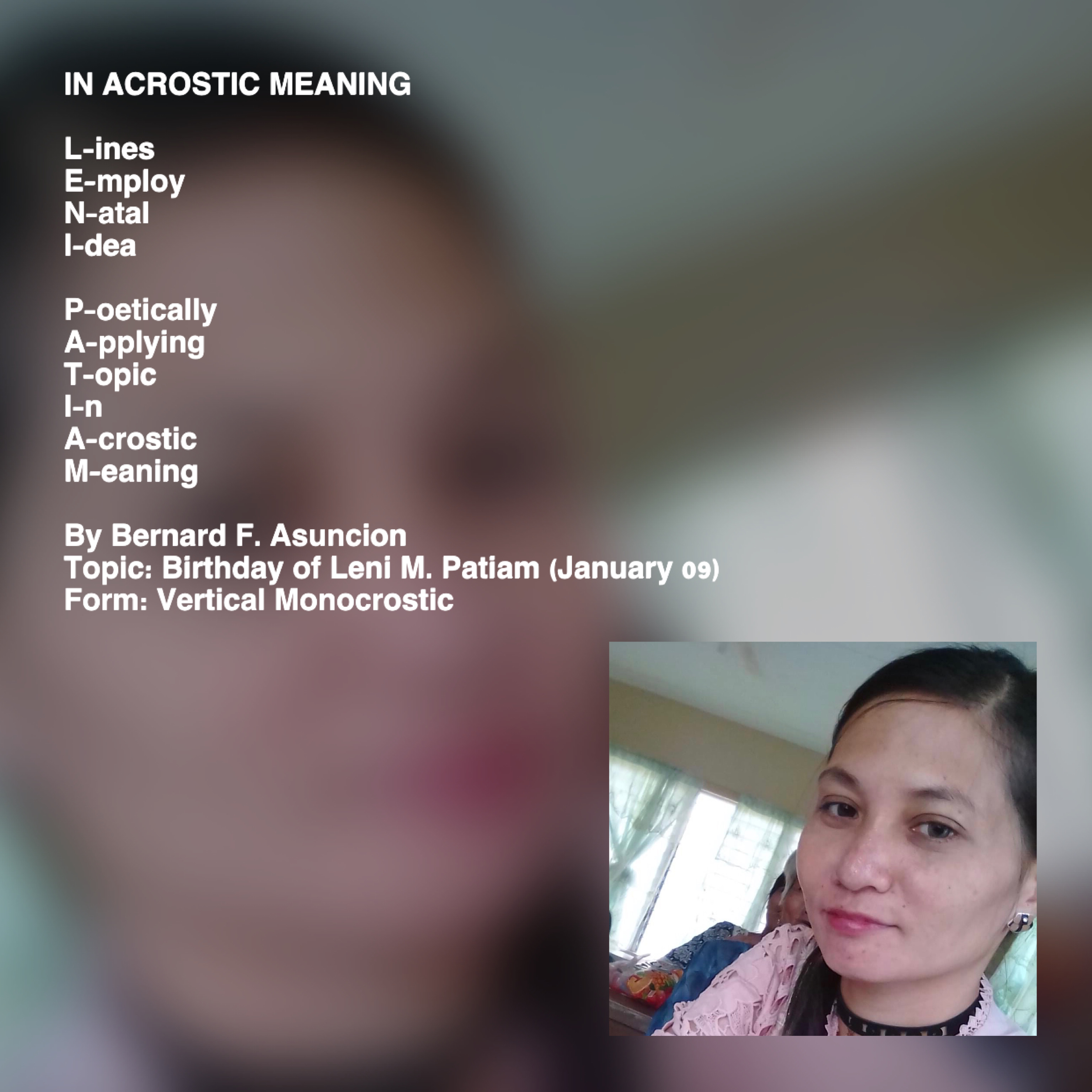In Acrostic Meaning