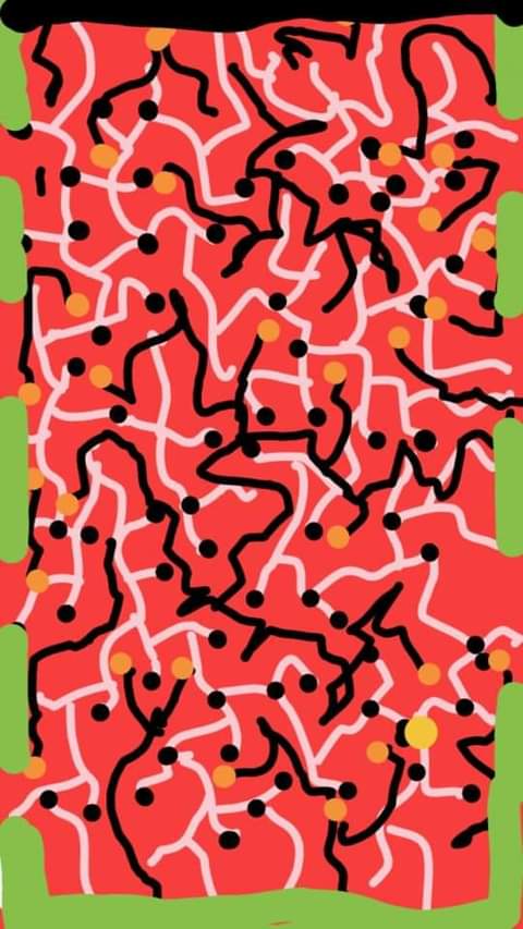 Zig-Zaggery In Orange