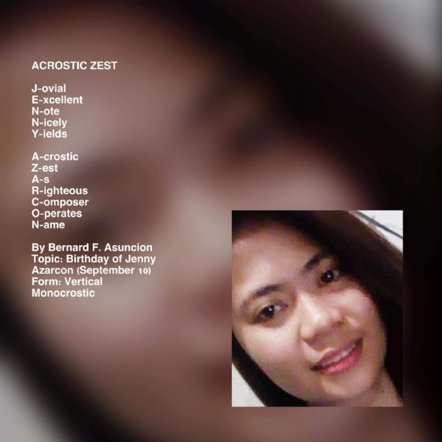 Acrostic Zest