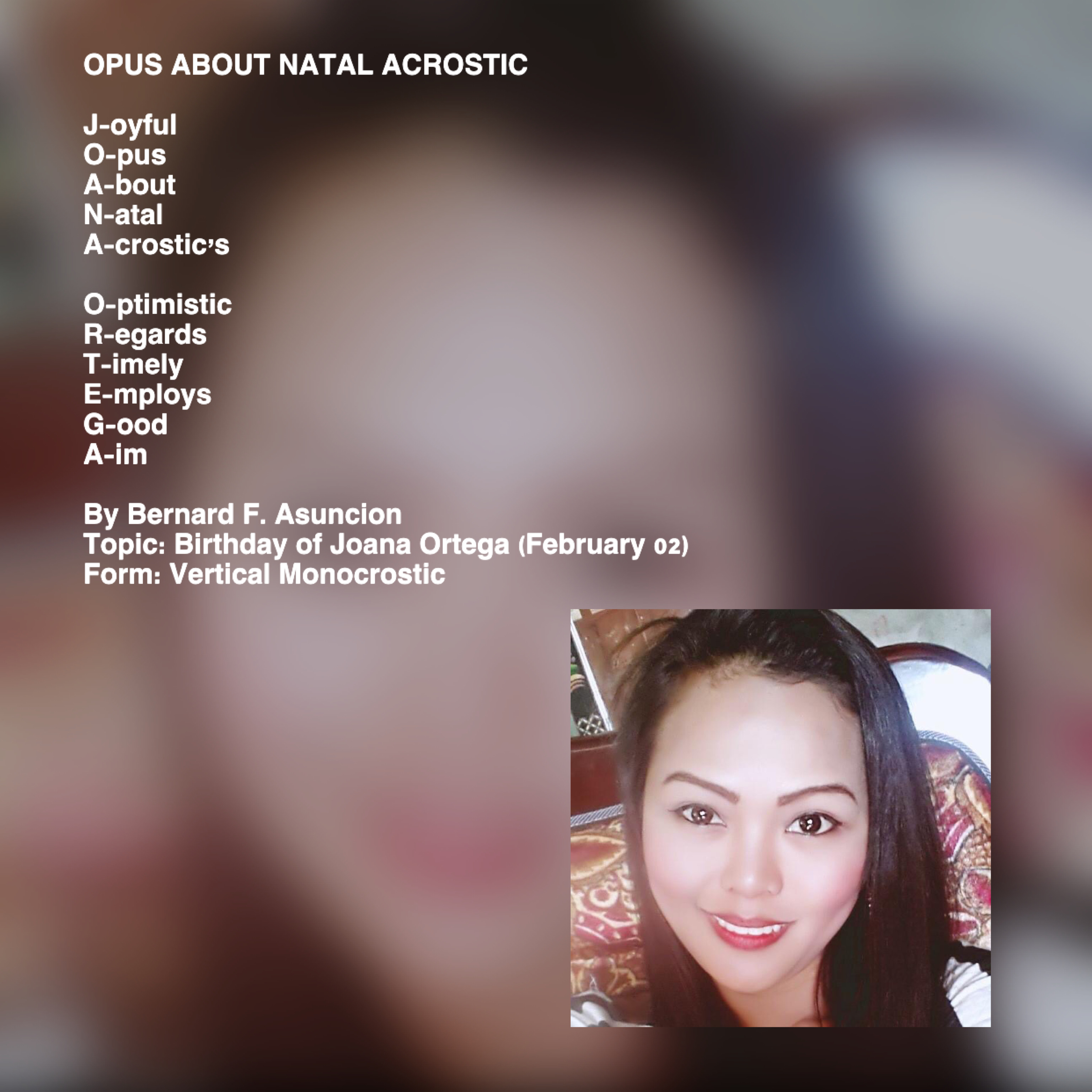Opus About Natal Acrostic