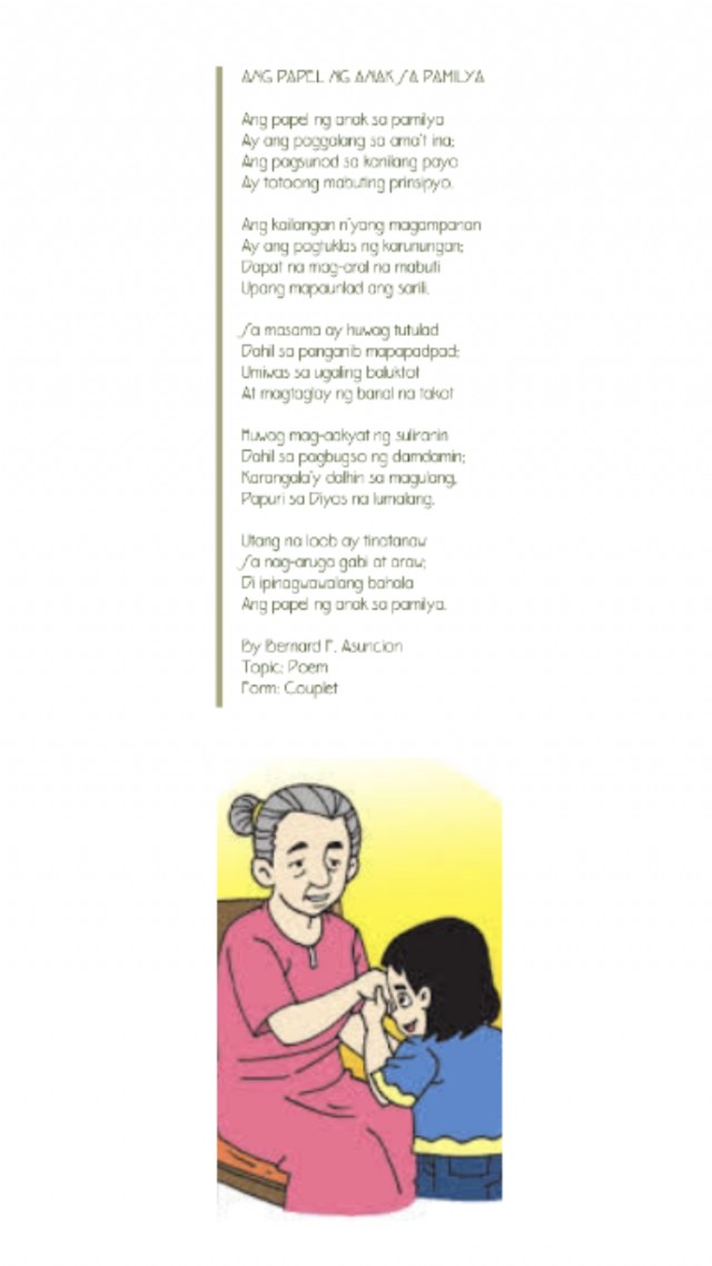 Ang Papel Ng Anak Sa Pamilya