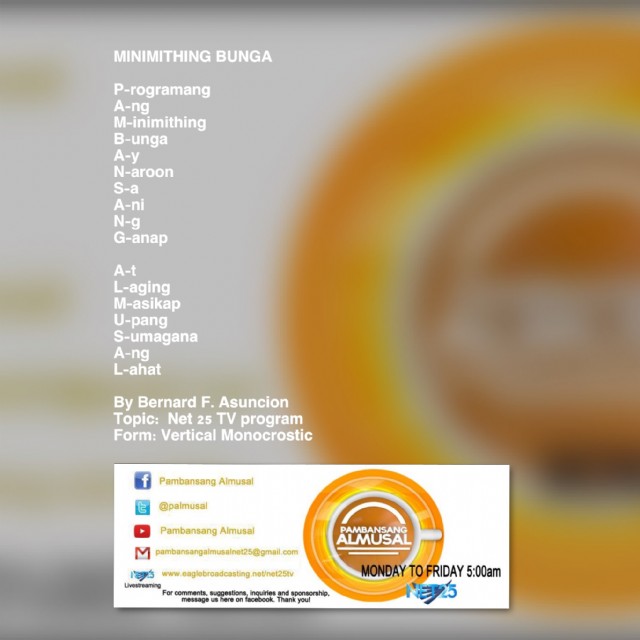 Minimithing Bunga