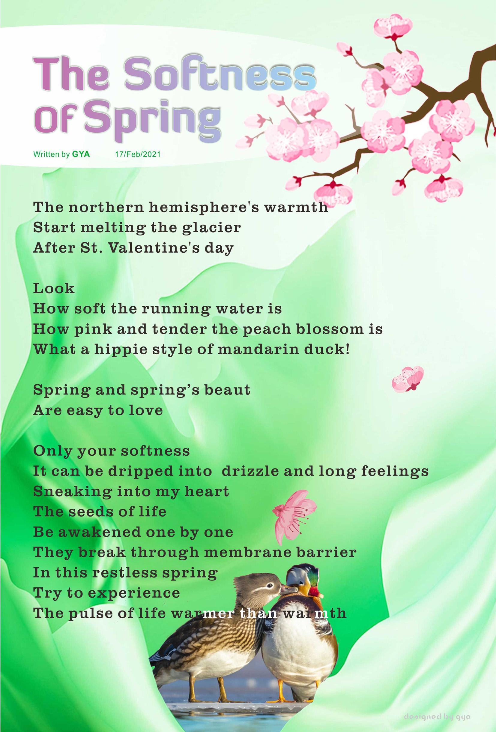 The Softness Of Spring - The Softness Of Spring Poem by Cui Gya