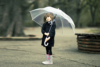 An Umbrella Girl