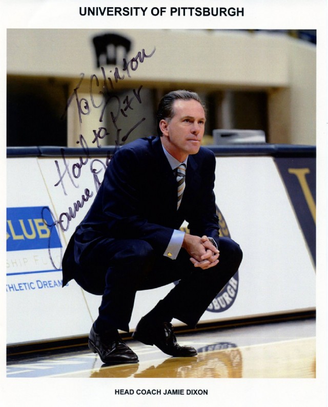 Autograph Muse Abc Name Jamie Dixon University Of Pittsburgh