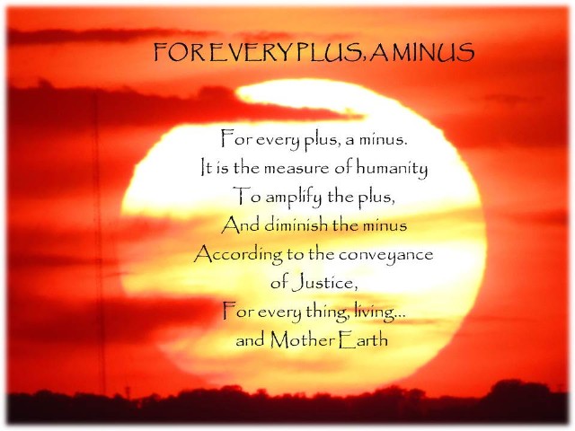For Every Plus, A Minus