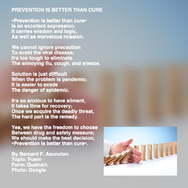 Prevention Is Better Than Cure