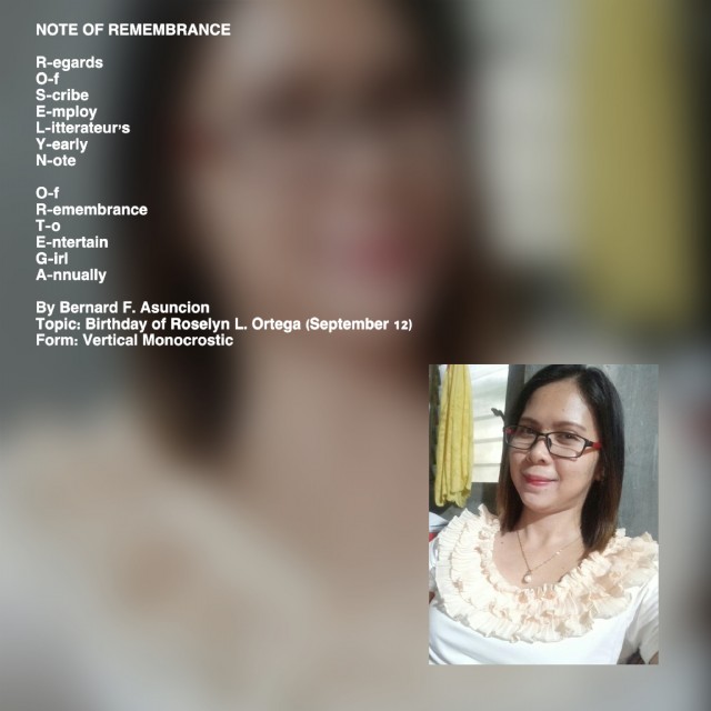 Note Of Remembrance