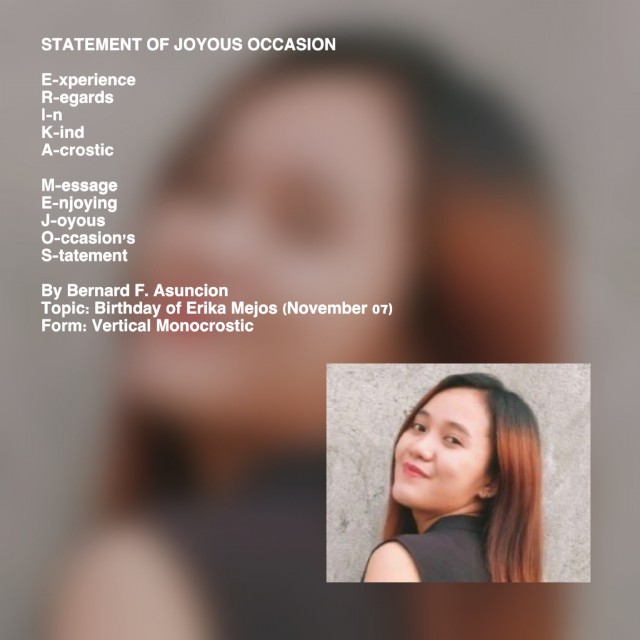 Statement Of Joyous Occasion