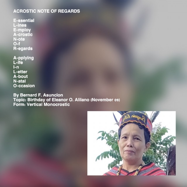 Acrostic Note Of Regards