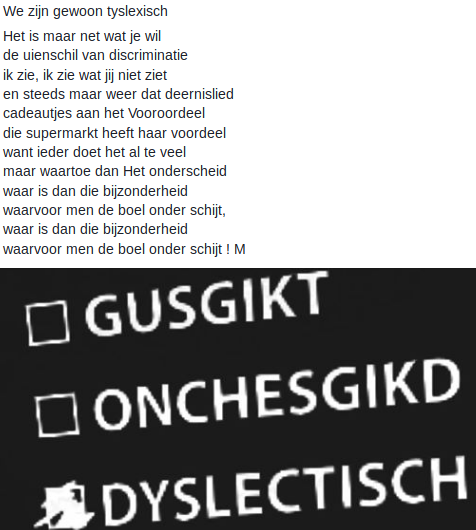 We Zijn Gewoon Tyslexisch