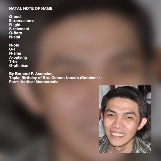 Natal Note Of Name