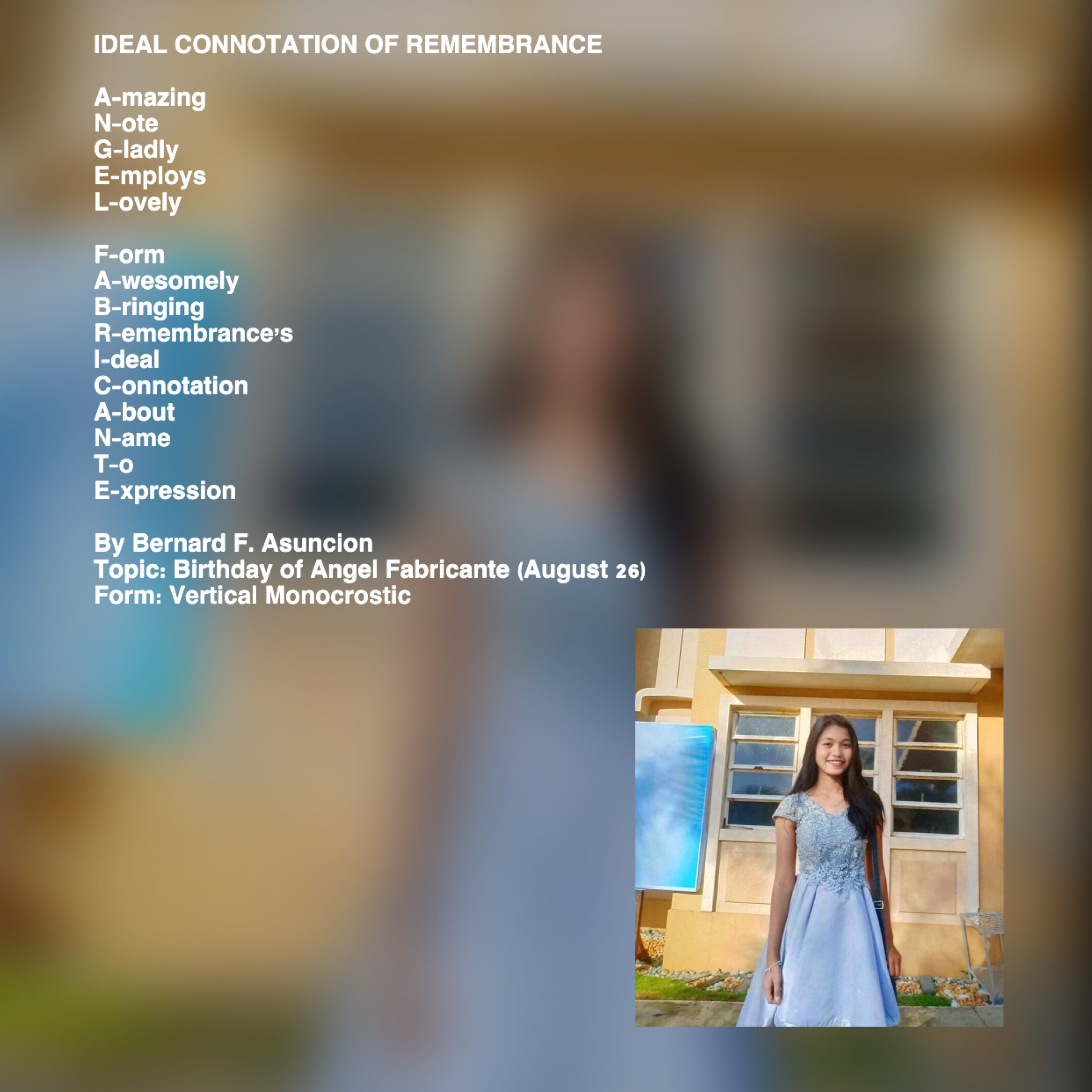 Ideal Connotation Of Remembrance