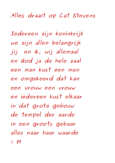 Alles Draait Op Cat Stevens