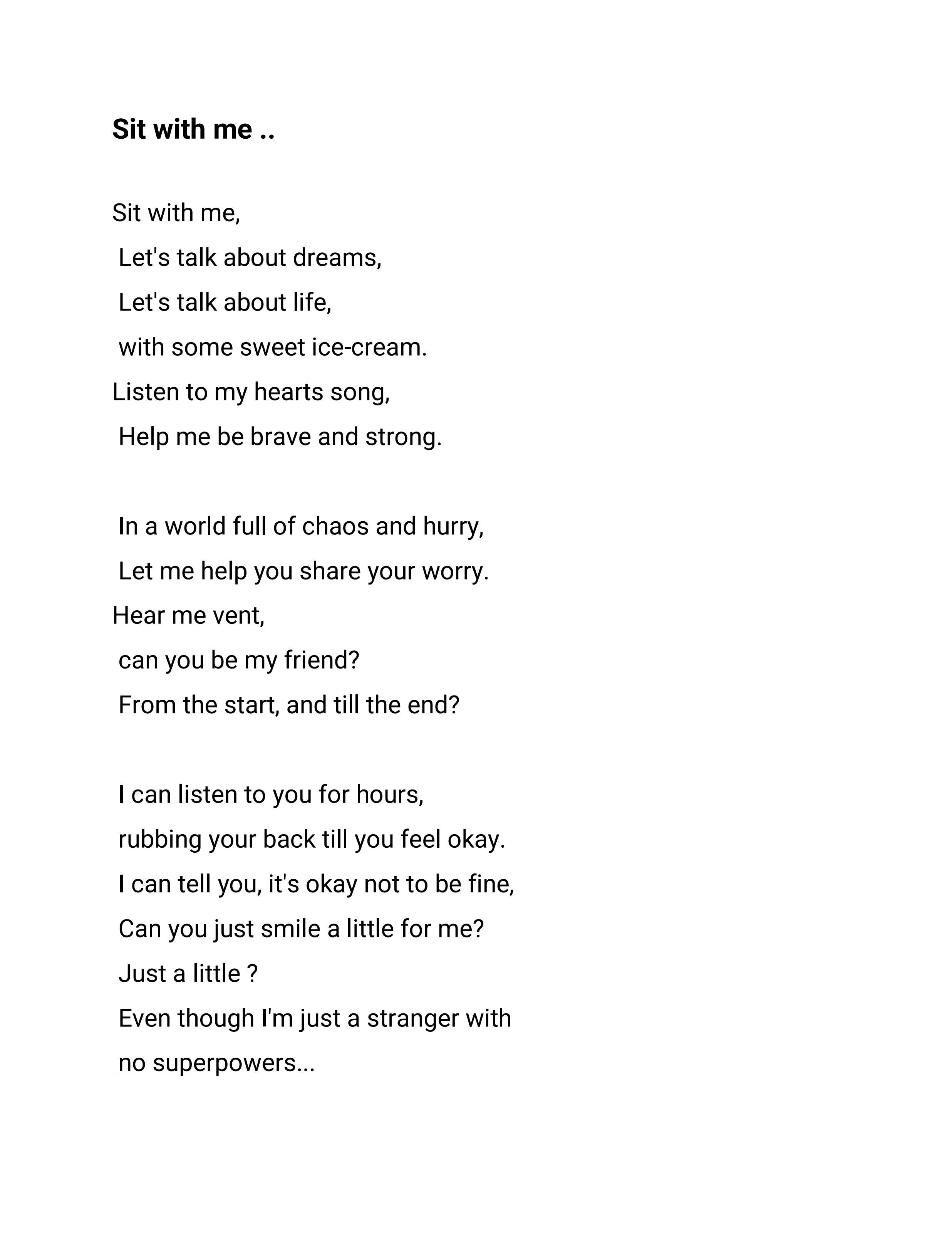 Sit With Me