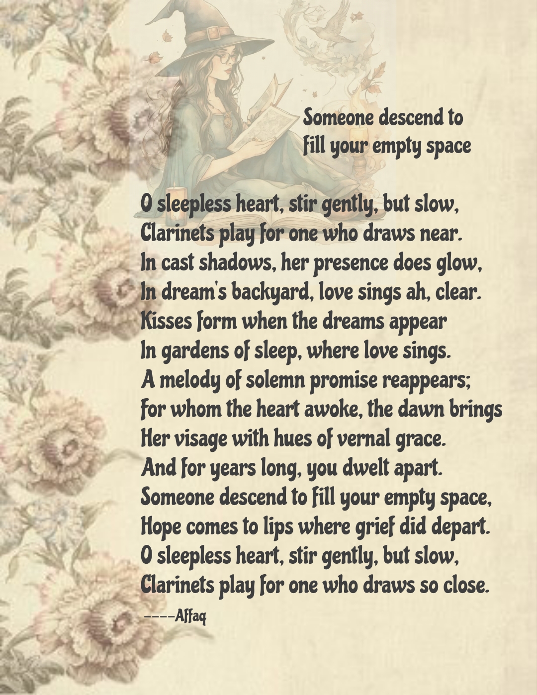 Someone Descend To Fill Your Empty Space