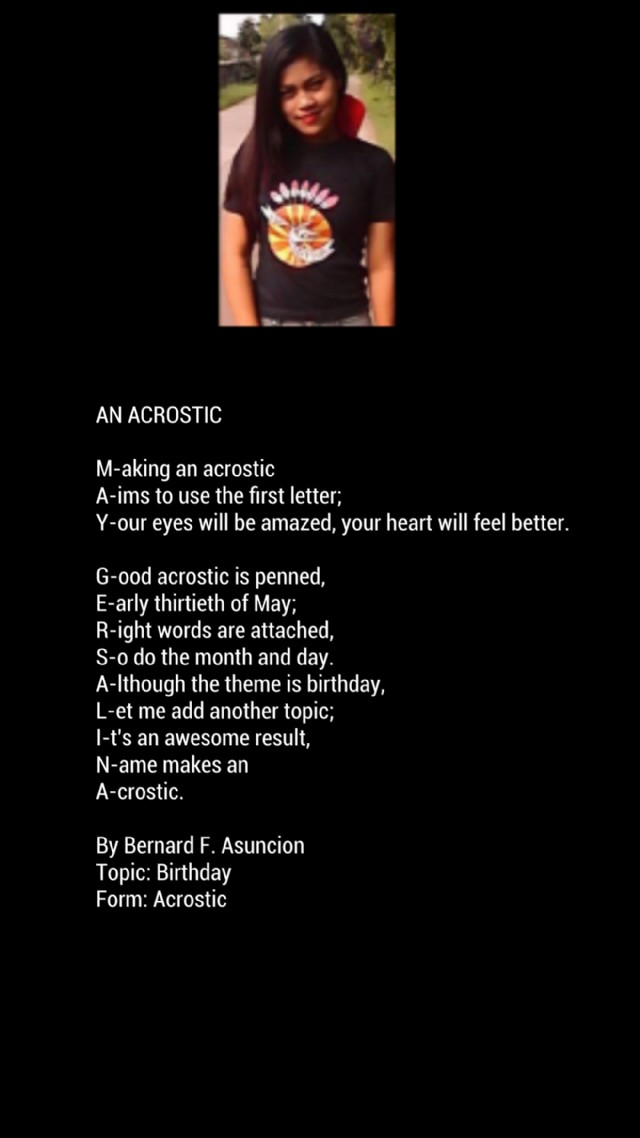 An Acrostic