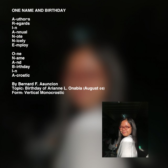 One Name And Birthday