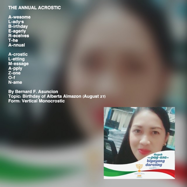 The Annual Acrostic