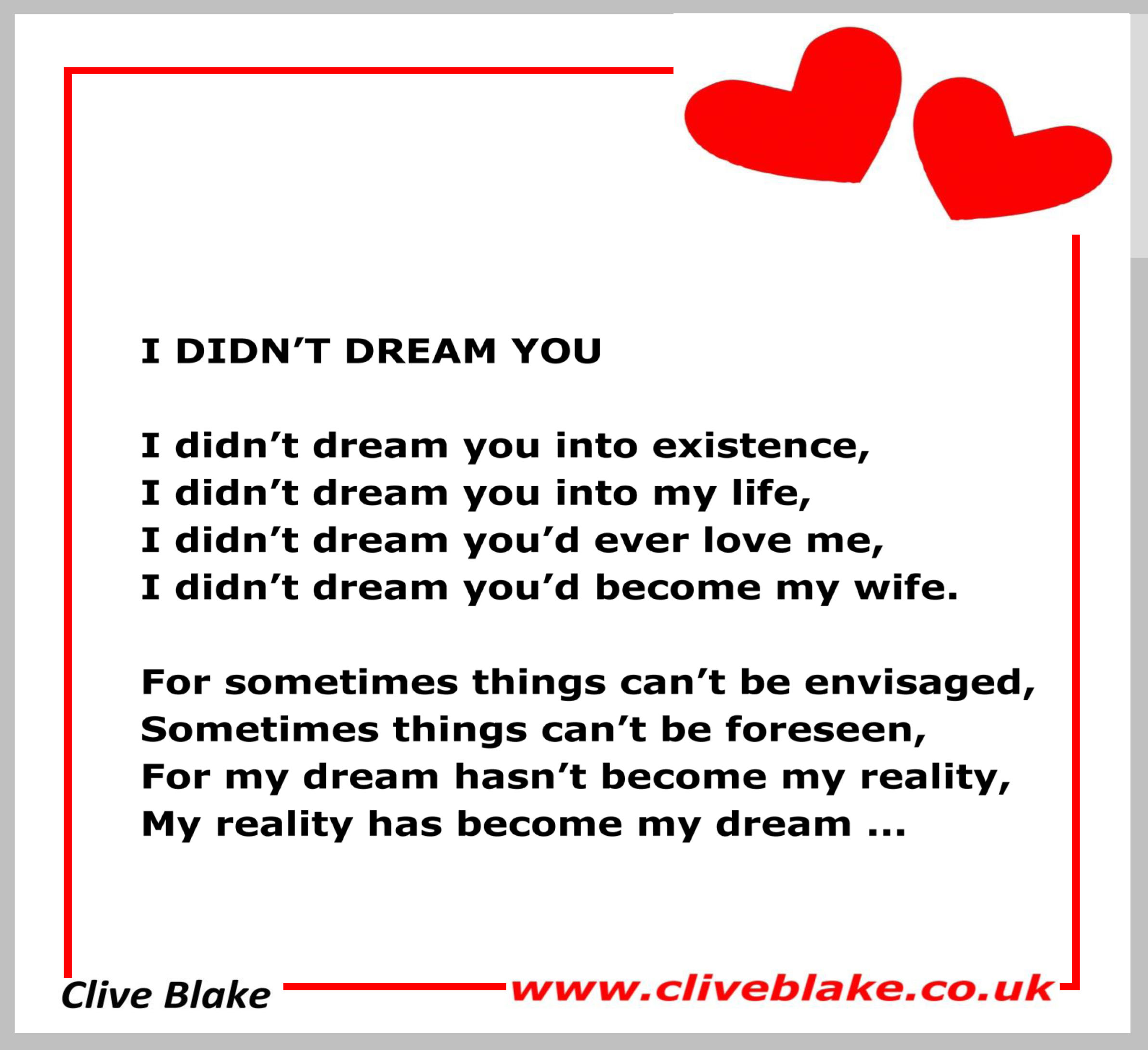 I Didn't Dream You