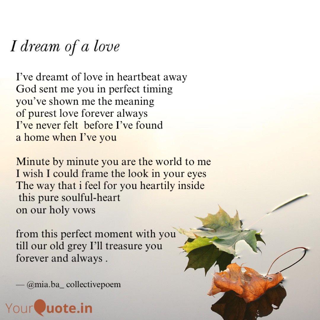 I've Dreamt Of Love