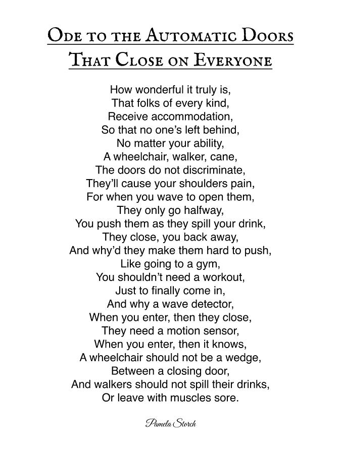 Ode To The Automatic Doors That Close On Everyone