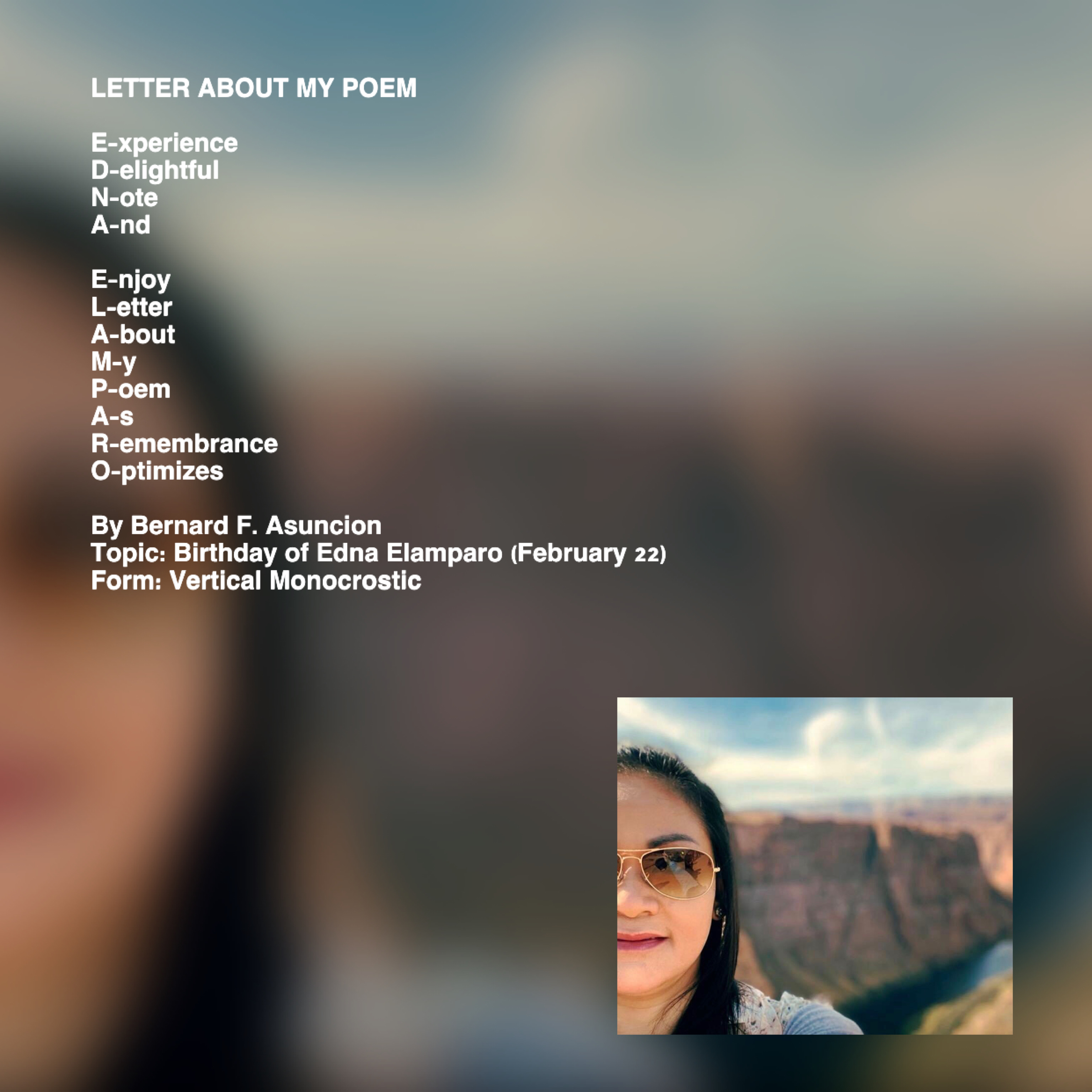 Letter About My Poem